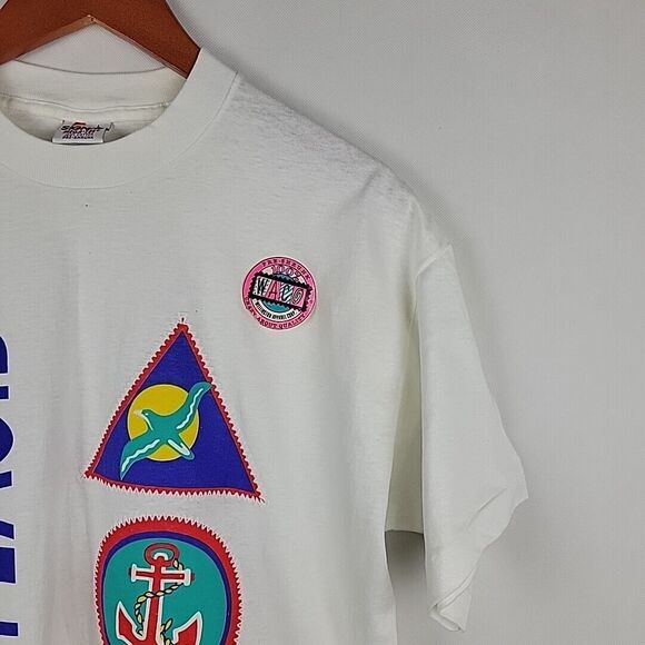 VTG Lake Placid TShirt Large Single Stitch 80's 1989 Travel Signal Mega-Tee NWT - Picture 6 of 11